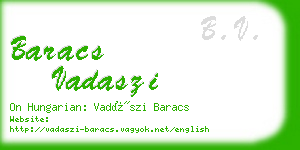 baracs vadaszi business card